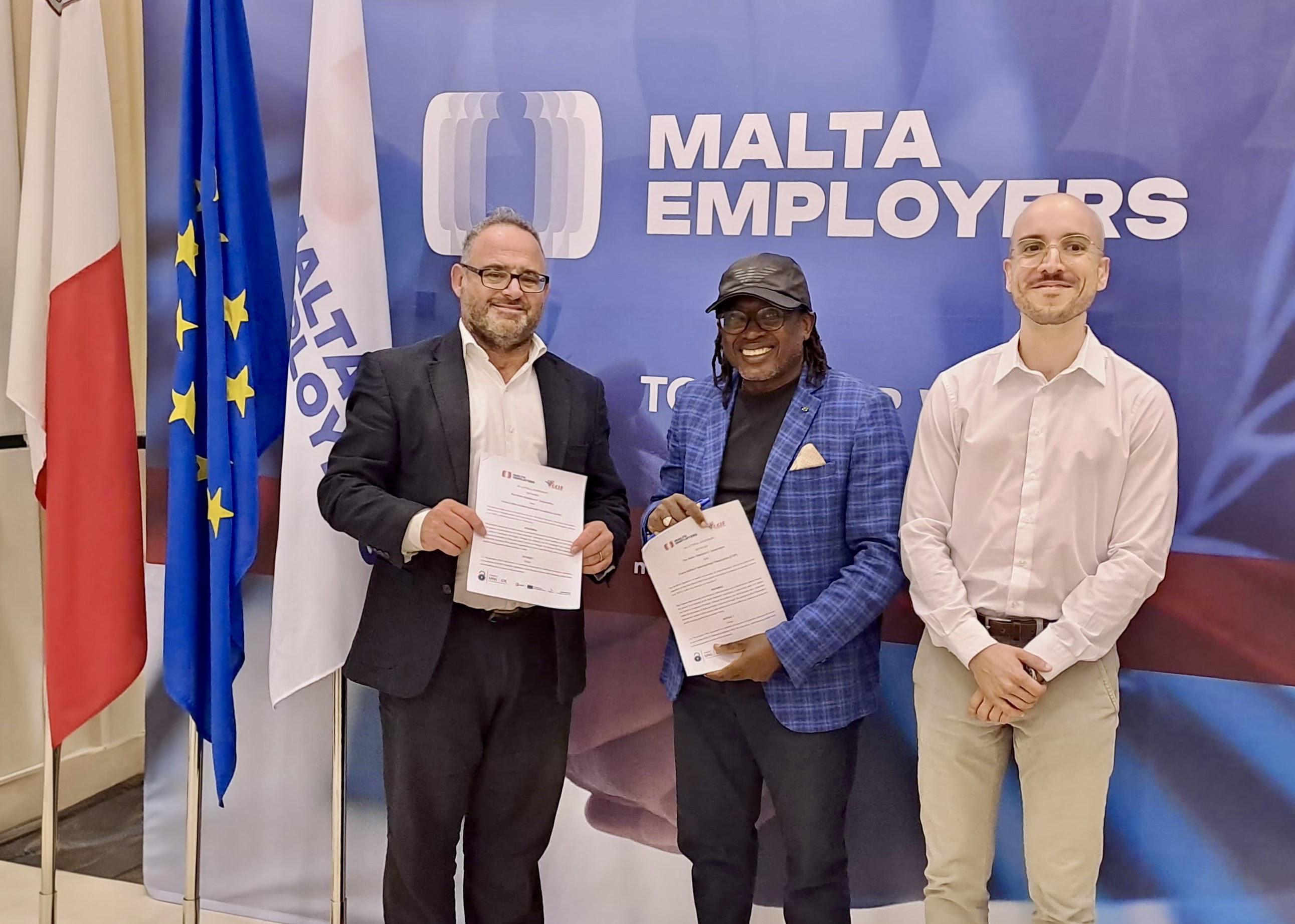 Bi-lateral Agreement between Malta Employers and CCIF Signed